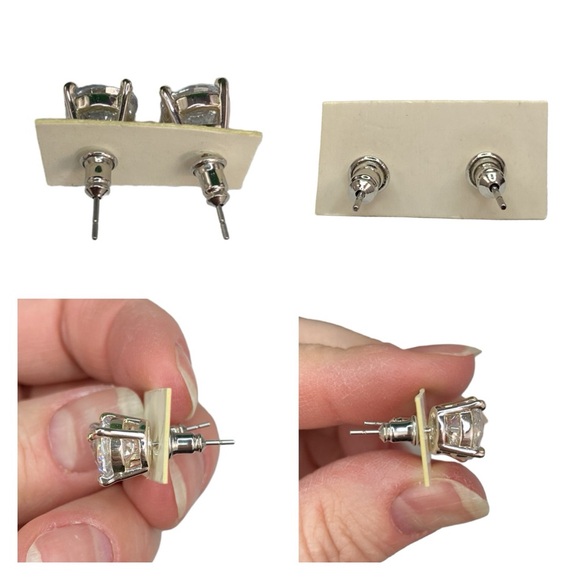 Classic Sparkly Rhinestone Large Stud Earrings - Picture 5 of 16